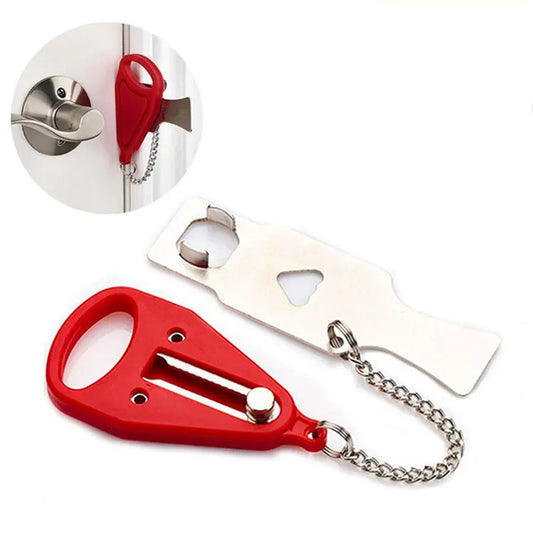 (1x) Portable Hotel Home Security Privacy Travel Mini Hardware portable Door Lock for travel